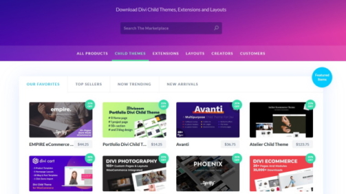 exemples de sites divi themes enfants divi
