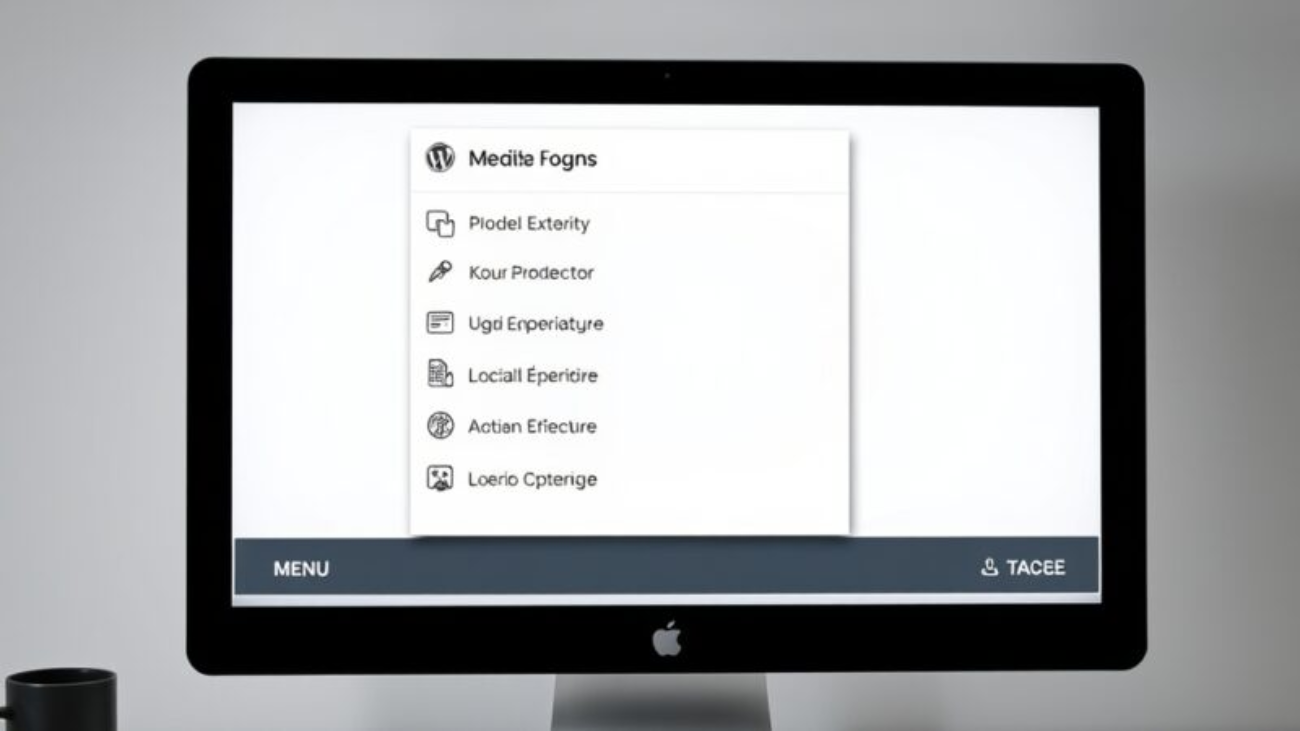 menu deroulant wordpress